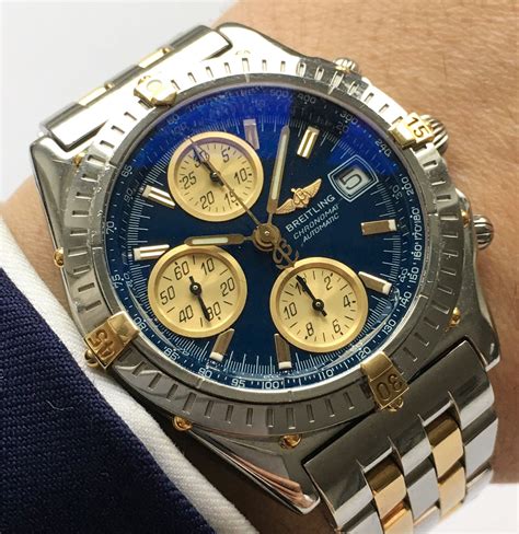 breitling chronomat gold steel.